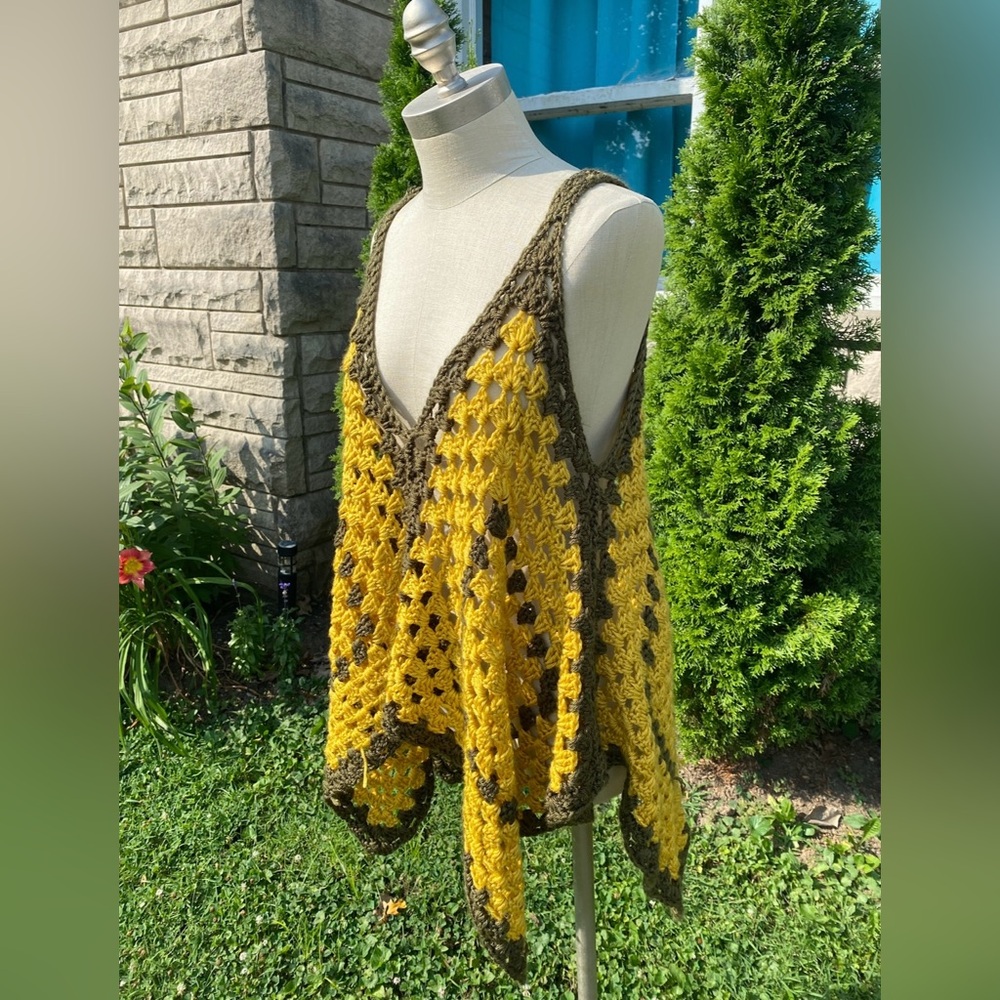 crochet festival tank top